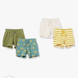 Amazon Essentials Kids' Shorts 4 pack